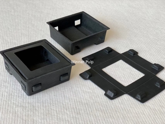 Molded Thermoformed Clamshell Packaging Pulp Customized Unique Closure Plastic Free
